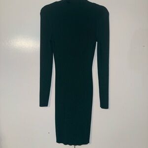Derek Heart Dark Green Long Sleeve Dress